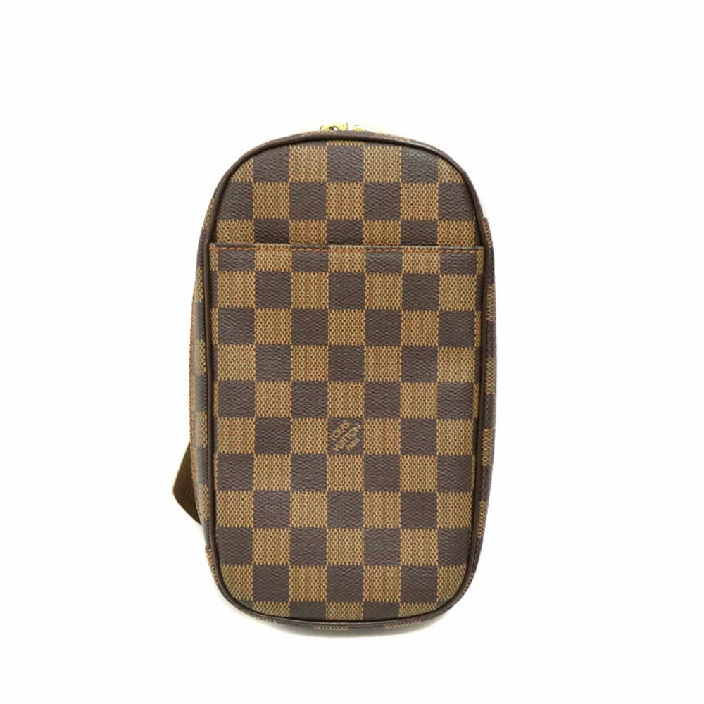 Louis Vuitton Pochette Gange Brown Bag Leather